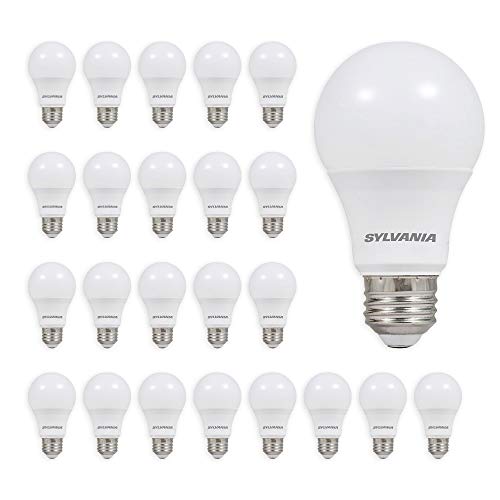 SYLVANIA General Lighting 74765 A19 Efficient 8.5W Soft White 2700K 60W Equivalent A29 LED Light Bulb (24 Pack), 24 Count