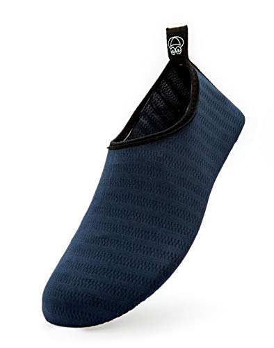 Unique Water Shoes for Womens Mens Quick-Dry Aqua Socks Barefoot Shoes for Outdoor Beach Swimming Surfing Yoga Pool Exercise, Navy, EU38/39