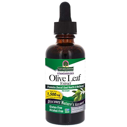 Nature's Answer Oleopein Olive Leaf, Promotes Overall Good Health and Well Being* Alcohol-Free, Gluten-Free & Kosher 2oz