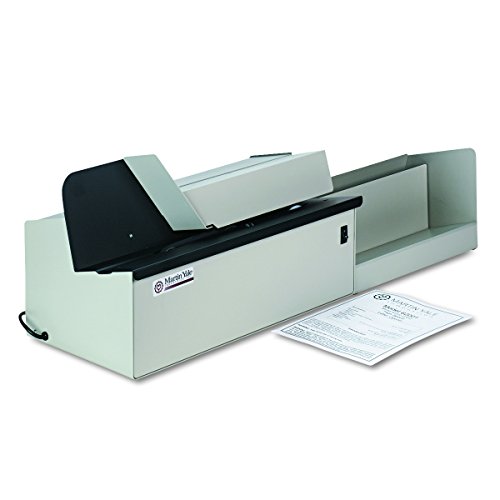 Martin Yale 62001 Deluxe High-Speed Letter Opener, Gray, Up To 17,500 Envelopes per Hour, Accepts a 6' Tall Stack of Envelopes, 500,000 per Month Capacity