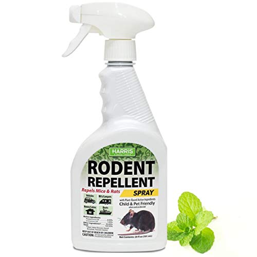 Harris Peppermint Oil Mice & Rodent Repellent Spray, Humane Mouse Trap Substitute, 20oz