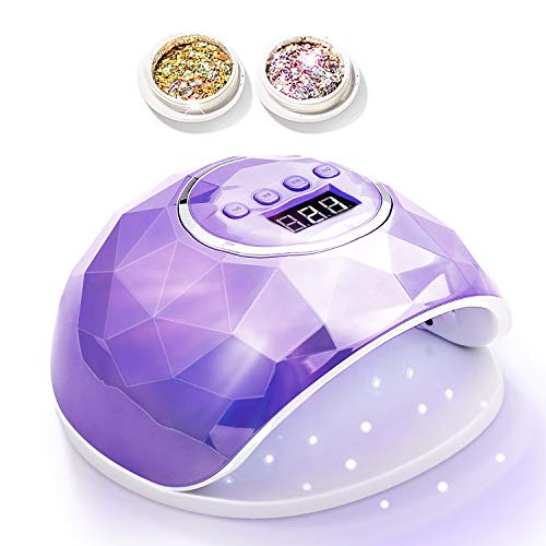 Gel UV LED Nail Lamp - Gel Polish Nail Dryer UV LED Nail Light with 110w 39 Light Beads Curing Lamp 4 Timer Setting Auto Sensor Professional Nail Art Tools Accessories