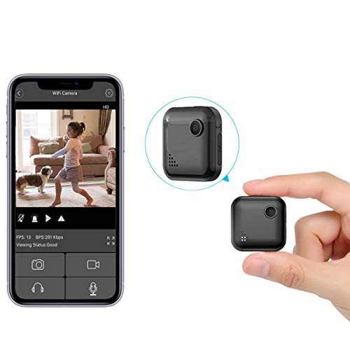 Mini-Spy-Camera WiFi Wireless Hidden Camera, OUCAM Small Surveillance Camera HD 1080P Nanny Cam with Motion Sensor Night Vision and Remote Viewing, Support iOS/Android (2020 Upgraded)