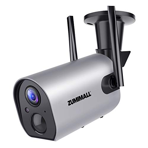 Wireless Outdoor WiFi Security Camera, Rechargeable Battery-Powered Home Security Camera, 1080P Night Vision/Waterproof, PIR Motion Detection, 2-Way Audio, Compatible with Cloud Storage/SD Slot
