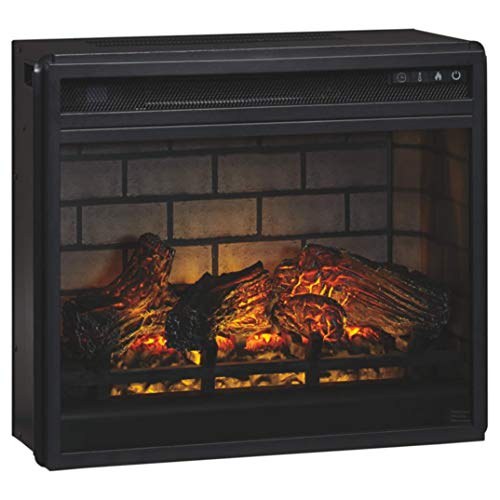 Ashley Express Signature Design by Ashley W100-101 Entertainment Accessories Fireplace Insert Infrared, Black