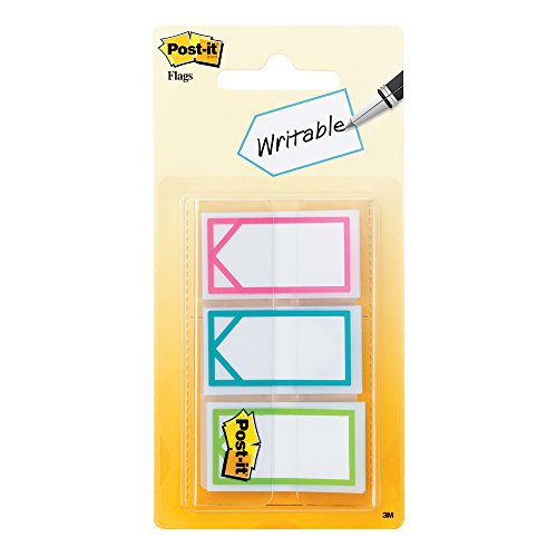 Post-it Memo Flags, 60 Count, 1 in Wide, Assorted Bright Colors (682-ARROW)