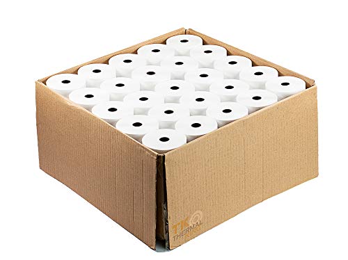 TK Thermal King, Point-of-Sale Thermal Paper Rolls fits Station POS System, 3 1/8' x 230', 50 Rolls