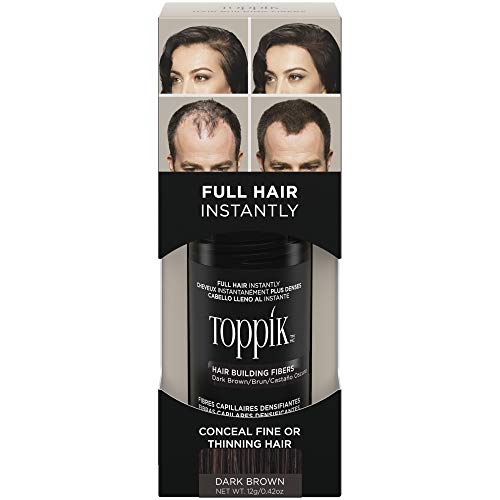 Toppik Hair Building Fibers, Dark Brown 12g