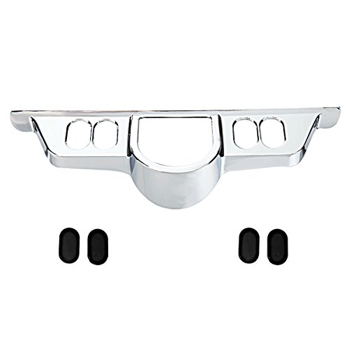Rudyness Chrome Switch Dash Panel Accent Cover for Harley Touring 96-13 Electra Glide/06-13 Street Glide/09-13 Tri Glide