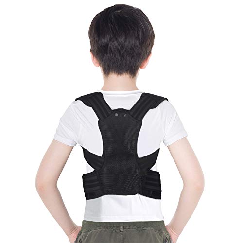 Posture Corrector for Kids, Upper Back Posture Brace for Teenagers Under Clothes Spinal Support to Improve Slouch, Prevent Humpback, Relieve Back Pain (S)