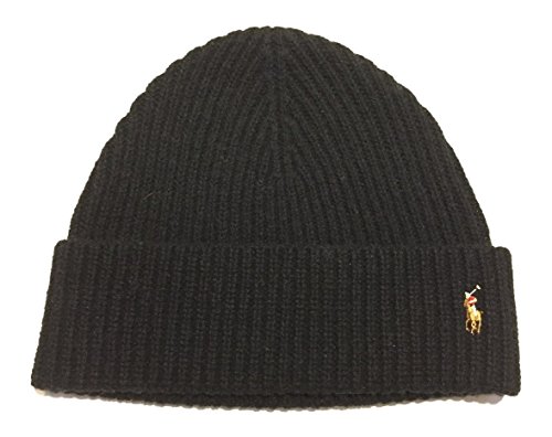 Polo Ralph Lauren Men's Skull Cap Beanie Hat, Black, One Size