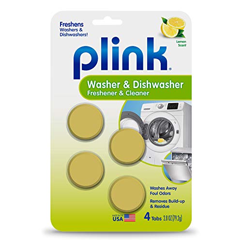 Summit Brands Washer and Dishwasher Freshener Cleaner, 4 Tabs, 4-Count, Yellow, 4 Piece