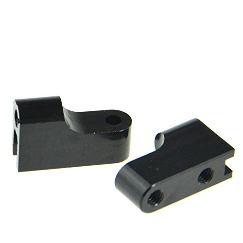 Rowiz Black RC Aluminum Servo Mount AXIAL for 1/10 SCX10 Jeep Wrangler AX80028 for Pack of 2pcs