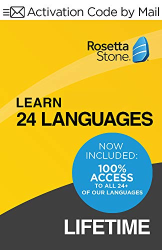 Rosetta Stone Learn Unlimited Languages| Lifetime Access - Learn 24 Languages| PC/Mac Keycard