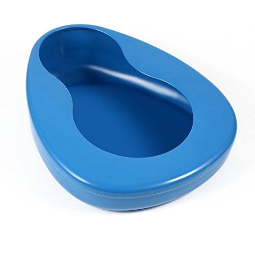 ONEDONE Bedpan for Women Men Elderly Female Male Bedridden Patient Hospital Home Bed Pan Emergency Device (Blue)
