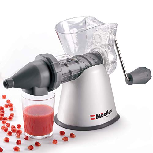 Mueller Masticating Slow-Juicer for-Celery, Wheatgrass, Kale, Spinach, and any other Leafy Greens, Live-Enzyme Cold Press Process and Easiest 5 minute Cleanup!