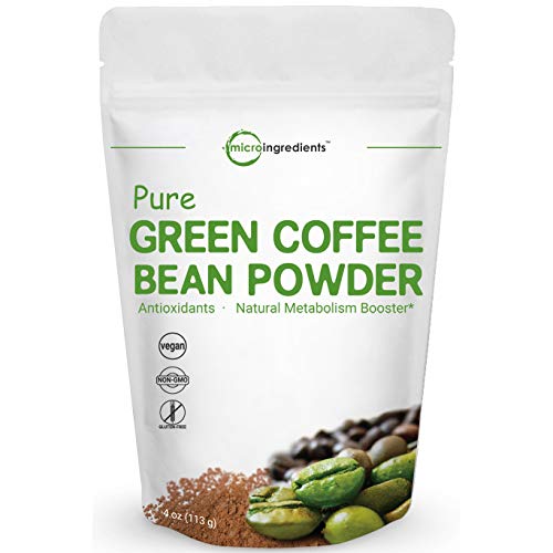 Pure Green Coffee Bean Extract, 4 Ounce, Green Coffee Bean Fat Burn Supplement, Supports Metabolism and Weight Management, No GMOs