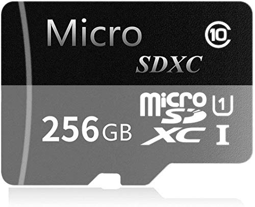 High Speed 256GB Micro SD Card Designed for Android Smartphones, Tablets Class 10 SDXC Memory Card with Adapter (256GB)