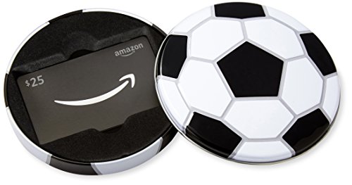 Amazon.com $25 Gift Card in a Soccer Tin