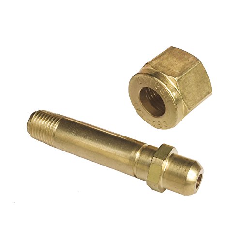CGA-540 Nut & 3' Nipple, Regulator Inlet Bottle/Cylinder Fittings (Oxygen)