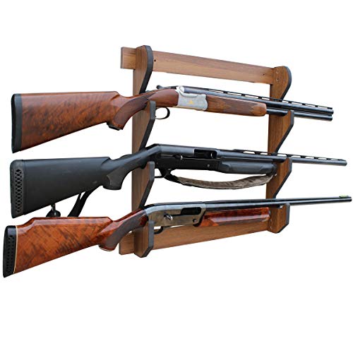 Rush Creek Creations Indoor 3 Rifle/Shotgun Wall Storage Display Rack