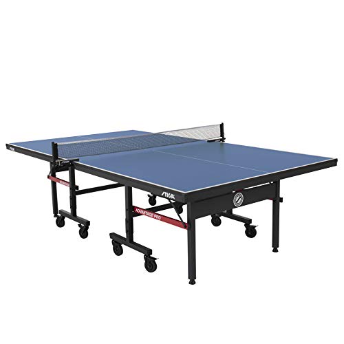 STIGA Advantage Pro Tournament-Quality Indoor Table Tennis Table 95% Preassembled Out of the Box with Professional-Level Net and Post Set