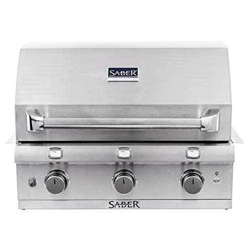 SABER 3-Burner Built-in Infrared Grill, 32-Inches, Propane (R50SB0417-A00AA5517)