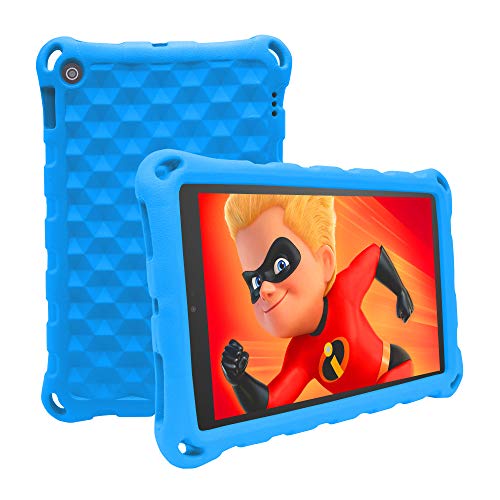 2019 New Fire 7 Tablet Case,(Compatible with 5th Generation, 2015 Release/7th Generation, 2017 Release/9th Generation, 2019 Release), Light Weight Kids Shock Proof Cover for Fire 7 Tablet(New Blue)