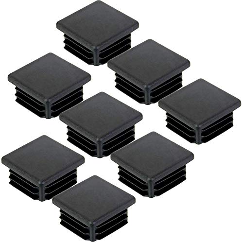 8 Pack 2 Inch Square Plastic Plugs,Hydanle Insert End Caps for Square Heavy Duty Tubing Post