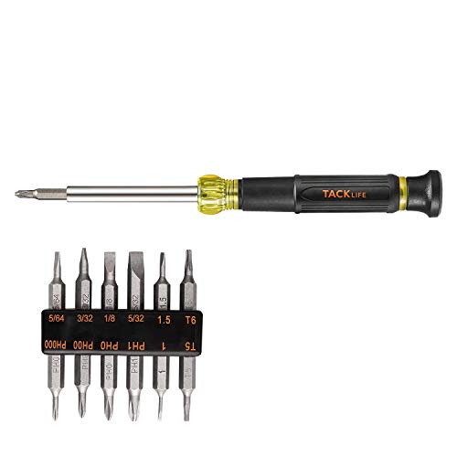 Screwdriver, 12-in-1 Precision Screwdriver with Exchangeable Industrial Strength Bits, TACKLIFE Mini Multi-Tool Set-HSS5A