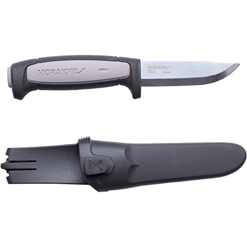 Morakniv Craftline Robust Trade Knife with Carbon Steel Blade and Combi Sheath, 3.6-Inch, Original Version (M-12249)