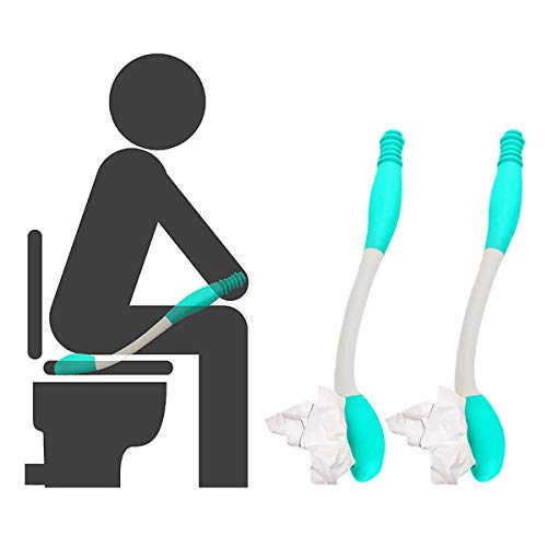 Kangwell 2-Pack Toilet Aids Wiping | Toilet aids for Wiping, Long Reach Tissue Aids, Tissue-Stick Toilet Helper, Elderly, Pregnancy, Handlicap, Disabled, Help to Handle The Living Problem.