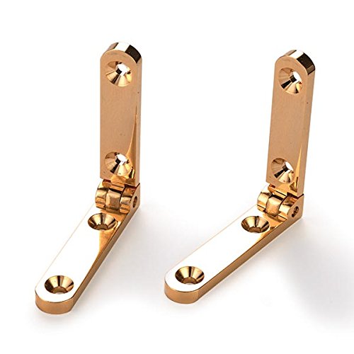 HIGHPOINT Side Rail Hinge Solid Brass, 1 Pair