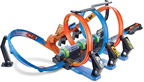 Hot Wheels Corkscrew Crash Track with Motorized Boosters