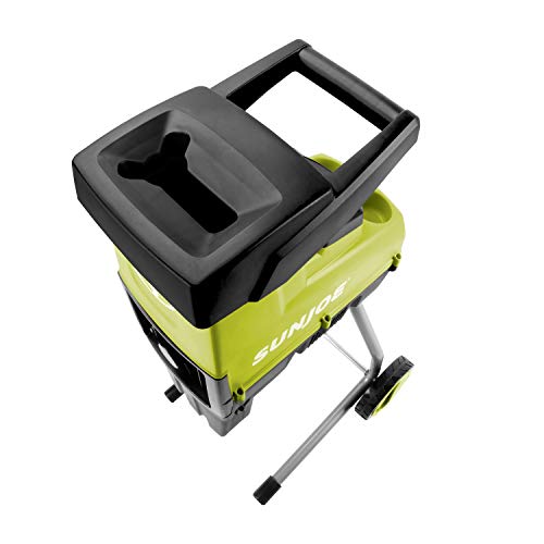 Sun Joe CJ603E 15-Amp 1.7-Inch Cutting Diameter Electric Silent Wood Chipper/Shredder, green