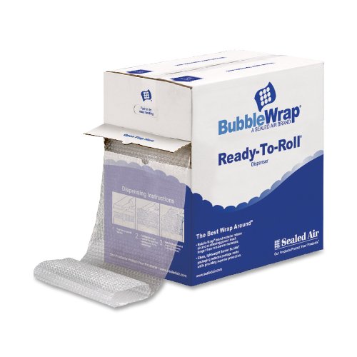 Quality Park Sealed Air Bubble Wrap in a Ready to Roll Dispenser Carton, 12 Inches x 100 feet (SEL10600)