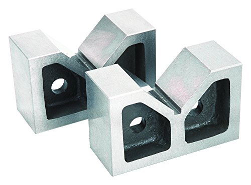 GROZ V-Block (Pair) | Cast Iron | 4-inch Length | 90° Vee | #03101