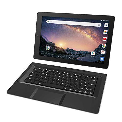 2019 RCA Galileo Pro 2-in-1 11.5' Touchscreen High Performance Tablet PC, Intel Quad-Core Processor 32GB SSD 1GB RAM WiFi Bluetooth Webcam Detachable Keyboard Android 6.0 Black