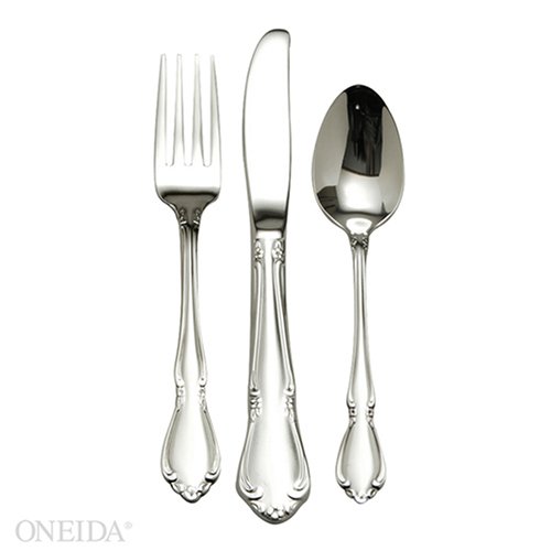 Oneida Chateau 3 Piece Child Flatware Set 18/10 Stainless Steel, Silver