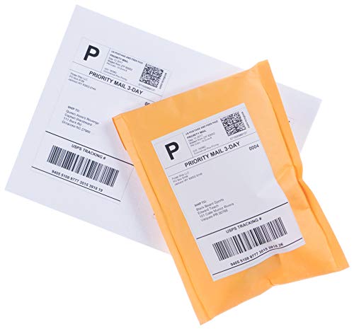 8.5' x 5.5' Half Sheet Self Adhesive Shipping Labels for Laser or Inkjet Printer (200 Labels)