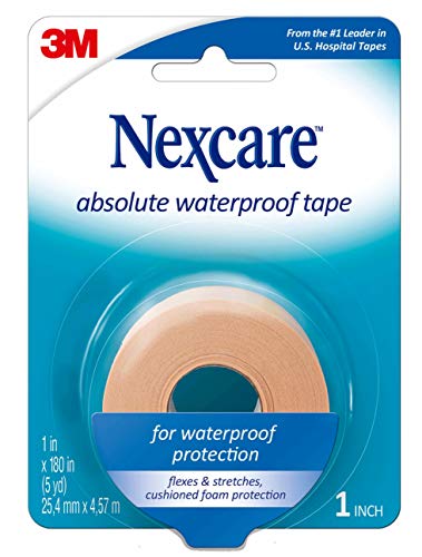 Nexcare Absolute Waterproof First Aid Tape, Tears Easily, 1 Roll