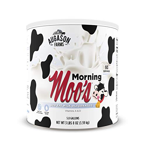 Augason Farms Morning Moo's Low Fat Milk Alternative 3 lbs 8 oz No. 10 Can
