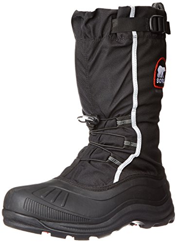 Sorel Men's Alpha Pac Extreme Snow Boot,Black/Red Quartz,9 M US