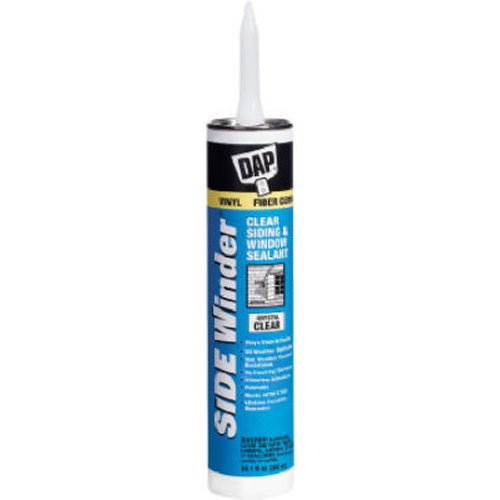 DAP 7079800816 Sidewinder Siding Sealant Raw Building Material, 10.1 oz, Crystal Clear