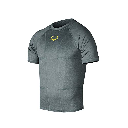 EvoShield Adult Performance Rib Shirt, Charcoal - Large