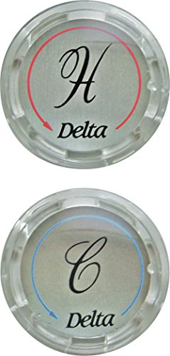Delta Faucet RP19659 Two Button Set for Clear Handles
