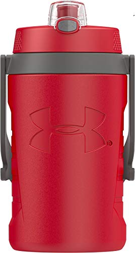 Under Armour Sideline 64 Ounce Water Jug, Red