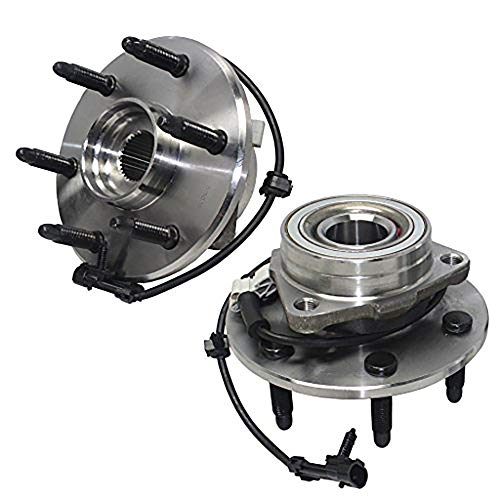 Detroit Axle - 4WD 515036 Front Wheel Bearing and Hub Assembly 6LUG 2PC Set for 4WD 4x4 Cadillac Escalade ESV EXT Chevy Avalanche Express 1500 Silverado Suburban Tahoe GMC Sierra Yukon Savana