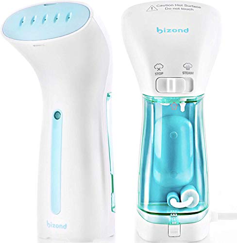 BIZOND Steamer for Clothes Travel and Home - Portable, Handheld Steamer for Garment and Fabric - No Spitting, Safe and Little Handy - Compact Mini Steamer for Clothing and Curtain with Accessories