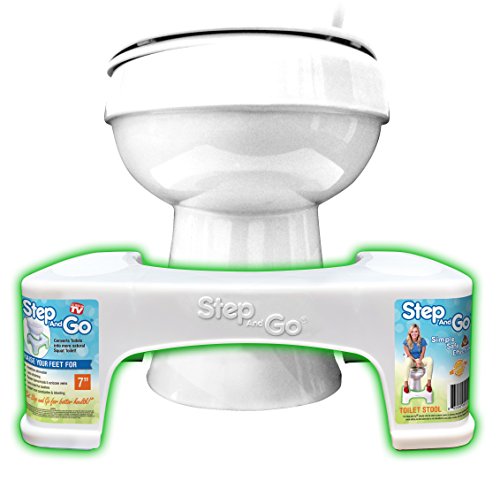 Step and Go Toilet Stool 7” New - Proper Toilet Posture for Better and Healthier Results